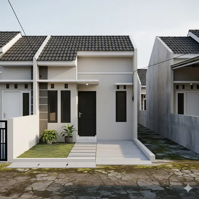 Desain Rumah Sempit Ukuran 4x6 tapi Tetap Estetik. Gemini