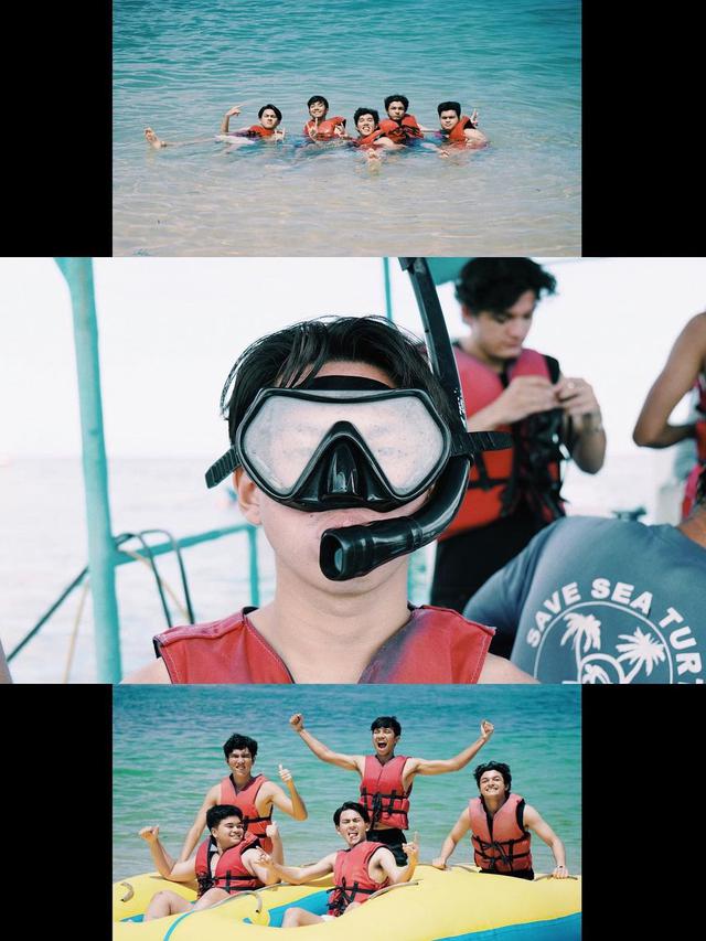 Bintang Dari Jendela SMP Liburan di Tanjung Benoa, Bali (Foto: Instagram/@aaditzky/@rey_bong26)