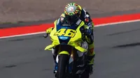 Momen Valentino Rossi menjajal Sirkuit Mandalika, Lombok hari Kamis, 29 Januari 2026. (Instagram Valentino Rossi)