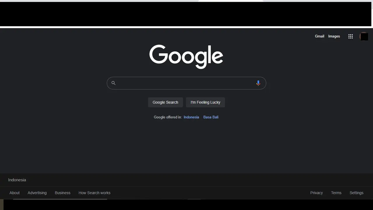 Google Search Dark Mode