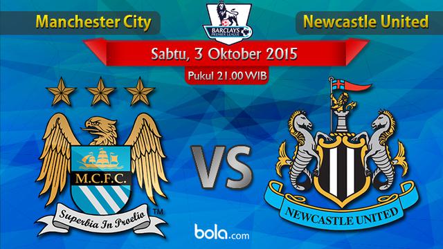 Manchester City vs Newcastle United (Bola.com/Rudi Riana)