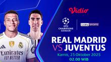Saksikan Real Madrid vs Juventus eksklusif di Vidio. (dok. vidio.com)