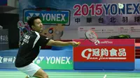 Tunggal putra Indonesia Ihsan Maulana Mustofa gagal menembus final Chinese Taipei Open Grand Prix 2015, Sabtu (17/10/2015). (Liputan6.com/Humas PP PBSI)
