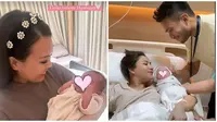 Momen Jessica Mila dan Keluarga Gendong Baby Kyarra. (Sumber: Instagram/pettyhasibuan/jesicamila03)
