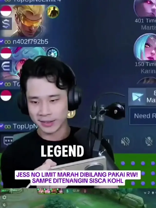Momen Jess No Limit Emosi saat Main Game, Sikap Sisca Kohl Nenangin (credit: instagram/yashowbiz)