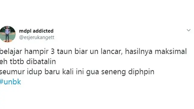 7 Curhatan Netizen Soal UN Ditiadakan Ini Bikin Tepuk Jidat