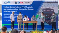 Kontrak proyek MRT Jakarta Fase 2A (Bundaran HI- Kota) ditandatangani (dok: MRT)