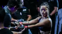 Bi “Killer Bee” Nguyen, petarung ONE Championship wanita asal Vietnam yang akan turun di ONE: Immortal Triumph di Ho Chi Minh City, Vietnam, 6 September nanti.