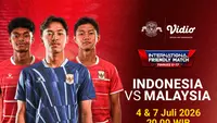 Live Streaming Timnas Indonesia U-17: Duel Persahabatan Kontra Malaysia U-17 di Vidio