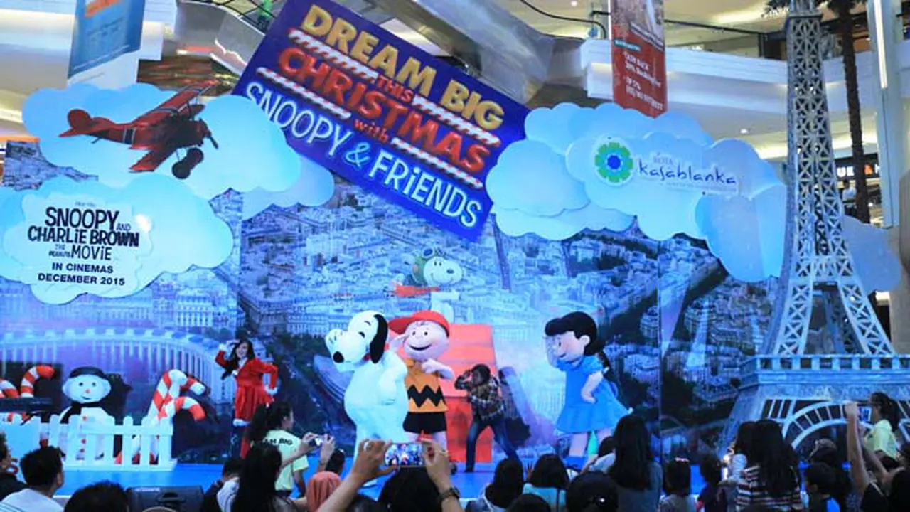 Rayakan Natal dan Tahun Baru Bersama Snoopy di Kota Kasablanka