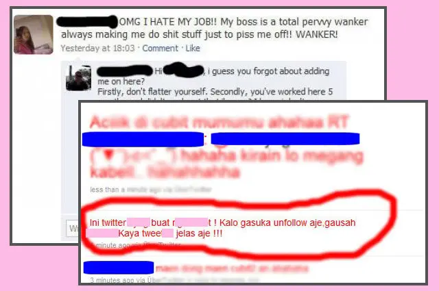 Berhati-hatilah dalam berkata-kata di akun milikmu