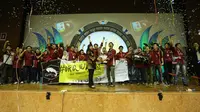 Robot Dagominton milik ITB ini berhasil meraih posisi pertama pada laga Final KRAI 2015.