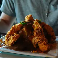 ilustrasi ayam krispi/copyright Unsplash/Alex Haney