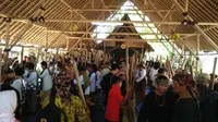 Seren Taun upacara adat Sunda Wiwitan Kabupaten Kuningan Jawa Barat. Foto (Liputan6.com / Panji Prayitno)
