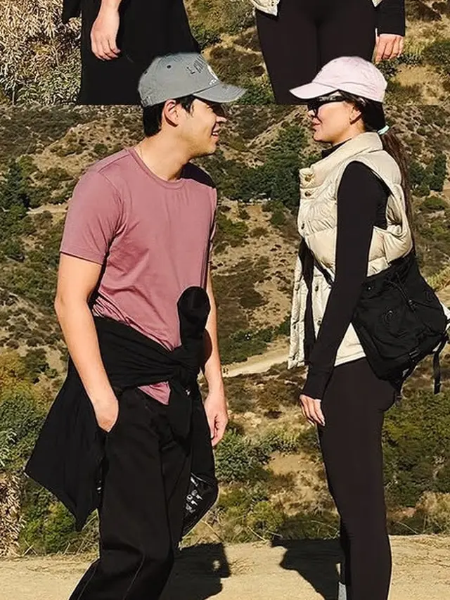 Luna MayaBerfoto di Depan Hollywood Sign, Sebelum Kebakaran di Los Angeles. [@lunamaya]