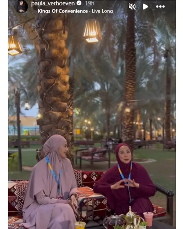 6 Momen Paula Verhoeven umrah tanpa Baim Wong, bertemu Nagita Slavina