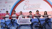 Balap sepeda Cyclothon yang berlangsung di Hongkong juga diikuti pesepeda Indonesia (www.hongkongfp.com)