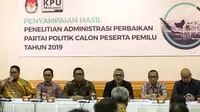 KPU umumkan partai politik yang lolos verifikasi administrasi