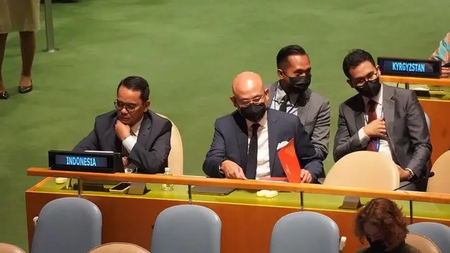 Tim Indonesia di Review Conference of the Parties to the Treaty on the Non-Proliferation of Nuclear Weapons (NPT RevCon) di markas PBB, New York. (PTRI New York)