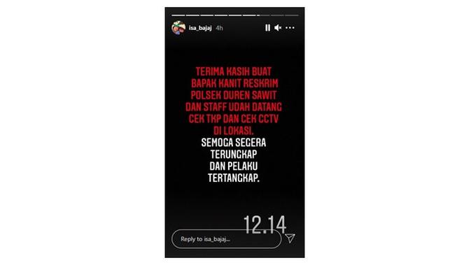 Fakta Terkait Istri Isa Bajaj Jadi Korban Pelecehan Pria Ekshibisionis. (Sumber: Instagram.com/ isa_bajaj)