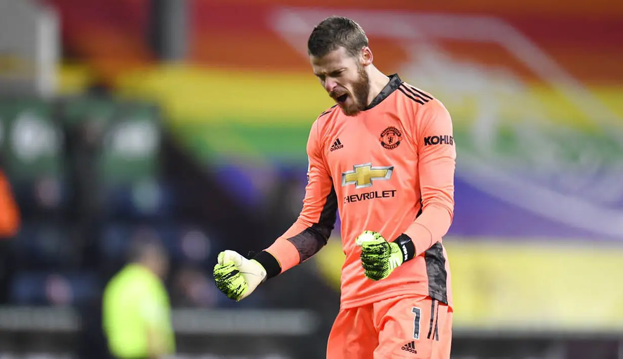 David de Gea - Ole Gunnar Solskjaer dikabarkan sudah menentukan keputusan untuk memainkan David de Gea sebagai starter melawan Villarreal. Solskjaer diklaim memilih De Gea karena menilai performa kiper asal Spanyol itu telah meningkat drastis dan layak tampil di final. (Peter Powell/Pool via AP)