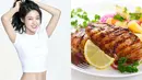 Seolhyun mengaku mengonsumsi satu dada ayam setiap makan. Tak hanya ayam, ia juga menambahkan sayur dan buah-buahan. Seperti diketahui, dada ayam mengandung protein yang tinggi tapi rendah kalori. (Foto: koreaboo.com)