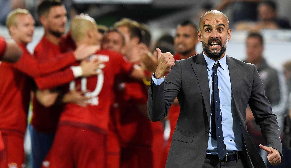 Pep Guardiola berada di posisi 5. (AFP/Tobias Schwarz)