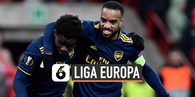 VIDEO: Bermain Seri, Arsenal Jadi Juara Grup Liga Europa