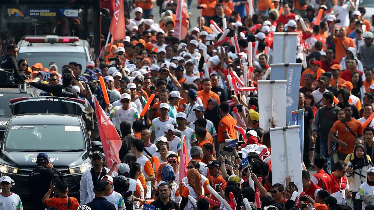 Puncak acara kirab obor Asian Games 2018