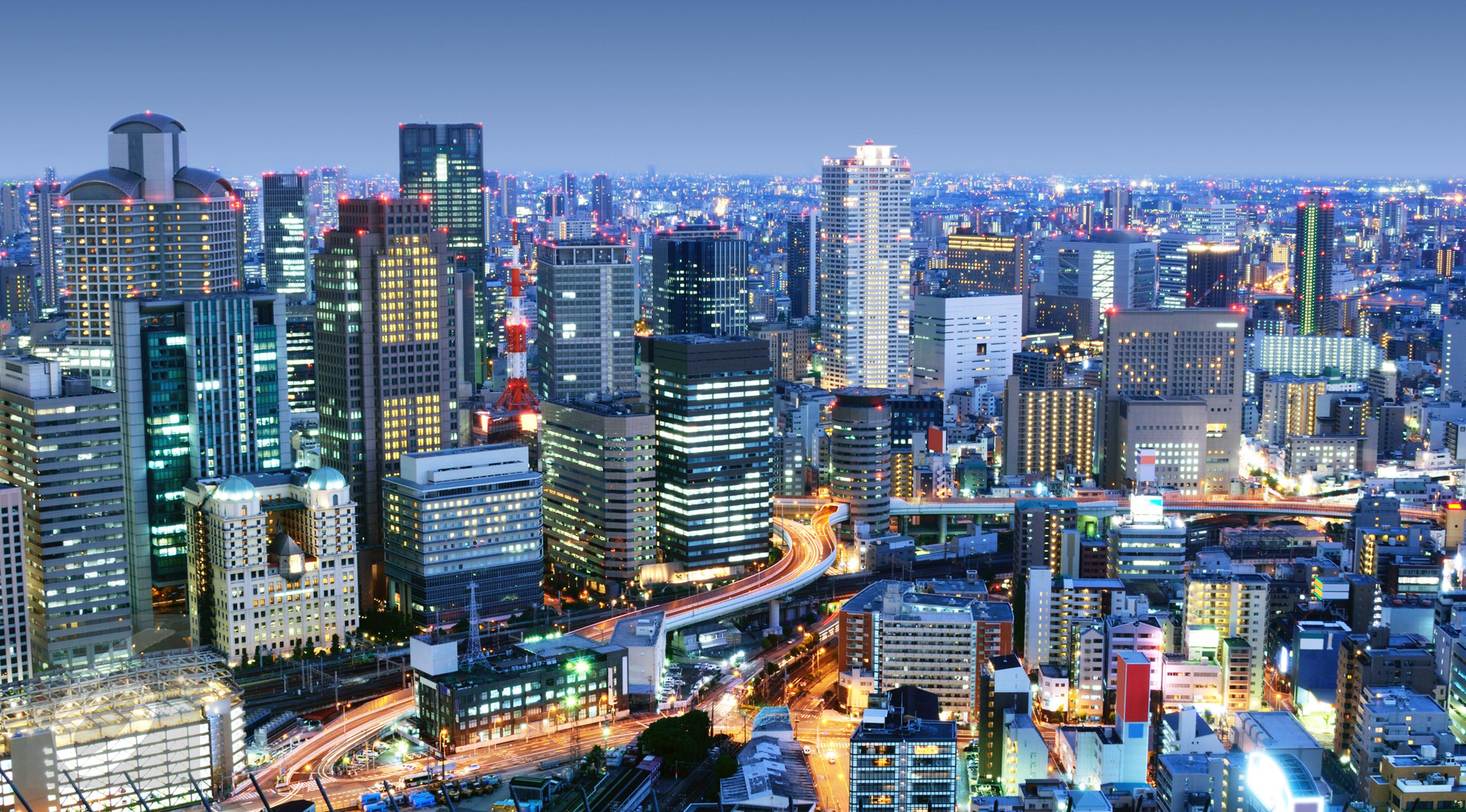 Suasana Kota Osaka, Jepang (iStockphoto)