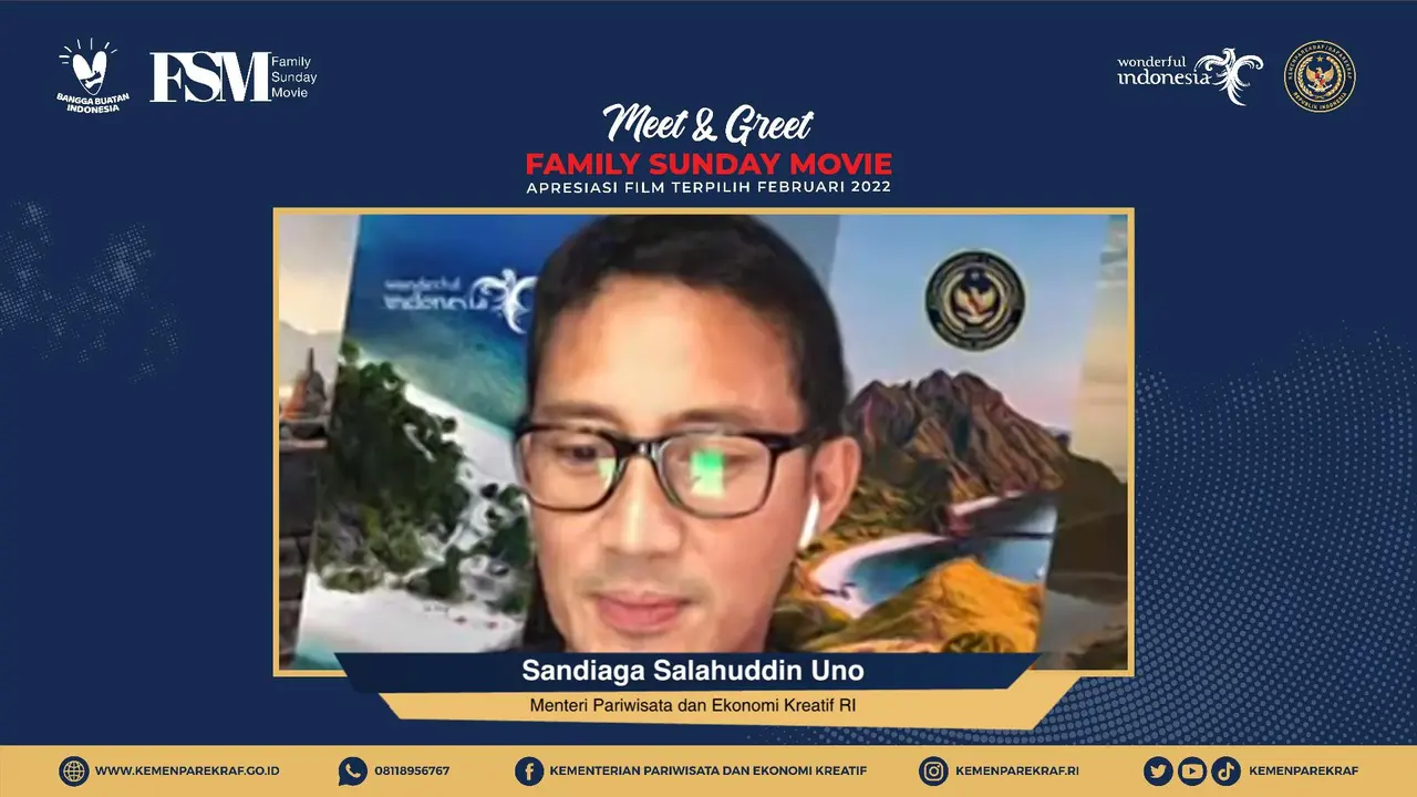 Sandiaga Uno di Meet and Greet Family Sunday Movie