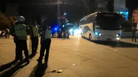 Jalan Jakarta-Bogor sudah bisa lintasi usai bentrok warga dengan Jakmania (Achmad Sudarno/Liputan6.com)