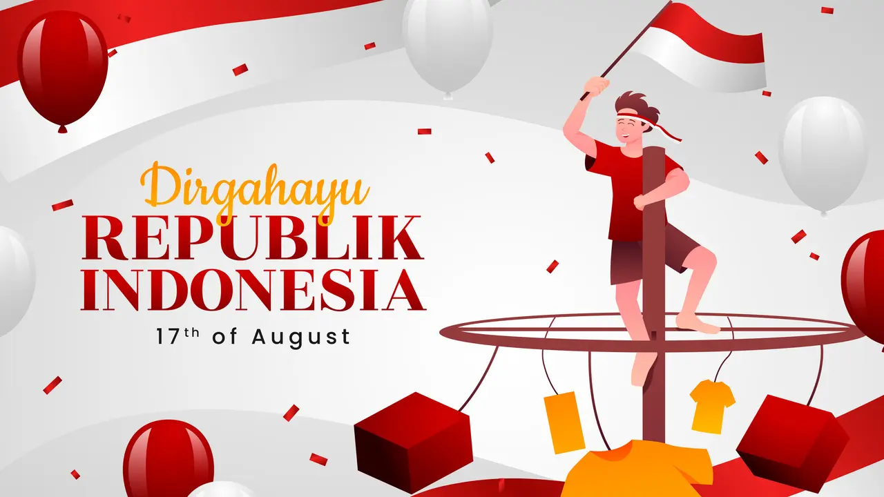 Ilustrasi Dirgahayu Kemerdekaan Indonesia