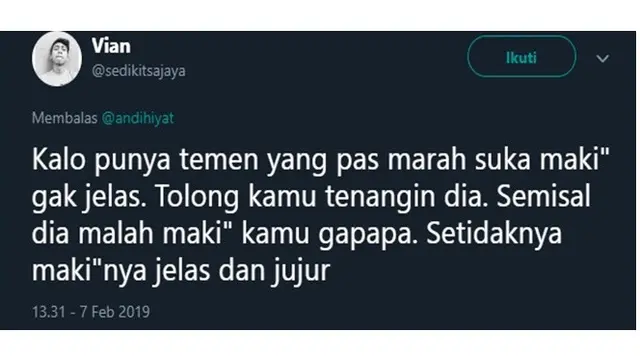 pria tak terima ditilang