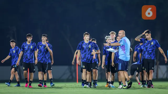 Foto: Keseruan Latihan Timnas Argentina U-17 Jelang Laga Panas Melawan Brasil di Perempat Final Piala Dunia U-17 2023