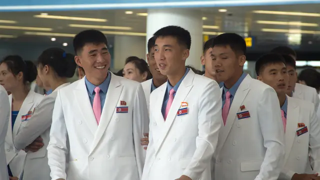Para Atlet Korea Utara Berangkat ke Asian Games 2018