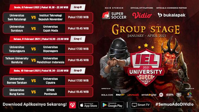 Jadwal IEL University Super Series 2021
