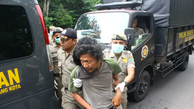 Orang Gila pun Hafal saat Dirazia Satpol PP Kota Malang