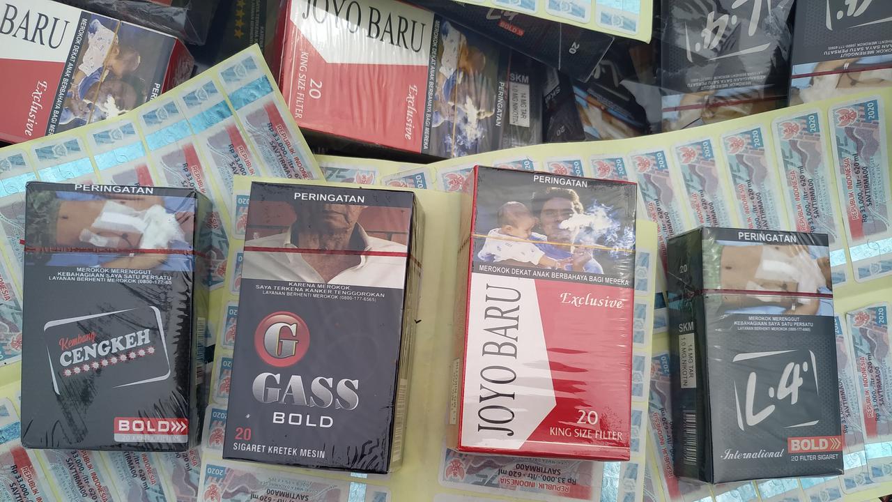 Rokok ilegal yang dimusnahkan Bea dan Cukai