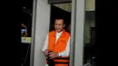 KPK memperpanjang masa tahanan Ade Swara tersangka kasus dugaan keterlibatan tindak pidana pemerasan di Karawang atas nama PT. Tatar Kertabumi, Jakarta, Jumat (12/9/2014) (Liputan6.com/Andrian M Tunay)