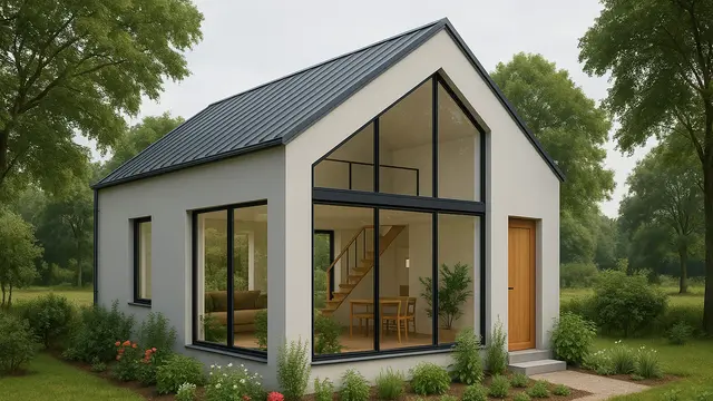 7 Gambar Rumah Sederhana Ukuran 6x9 di Kampung, Desain Mezanine dan