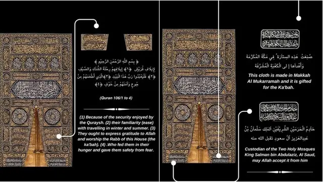 Rahasia Tulisan di Kain Kiswah Pintu Ka'bah yang Jarang Diketahui