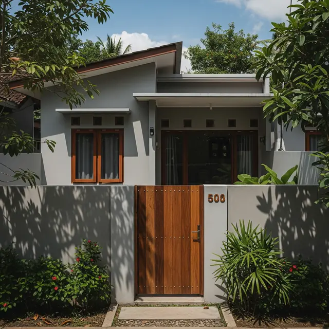 9 Model Rumah Sederhana yang Ada Gerbangnya, Estetika Hunian Impian