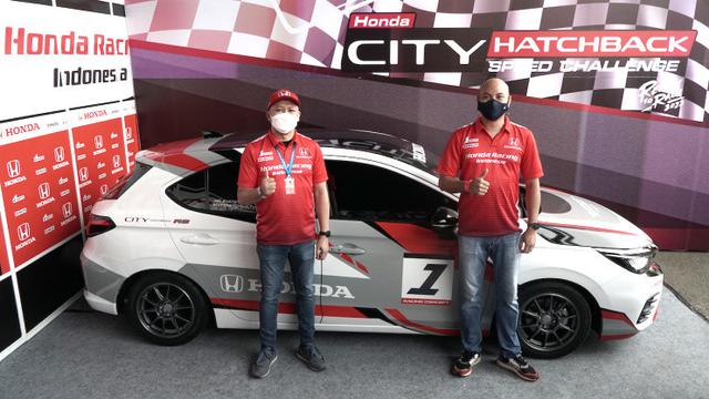 Peluncuran mobil balap Honda City Hatchback di Sirkuit Sentul (ist)