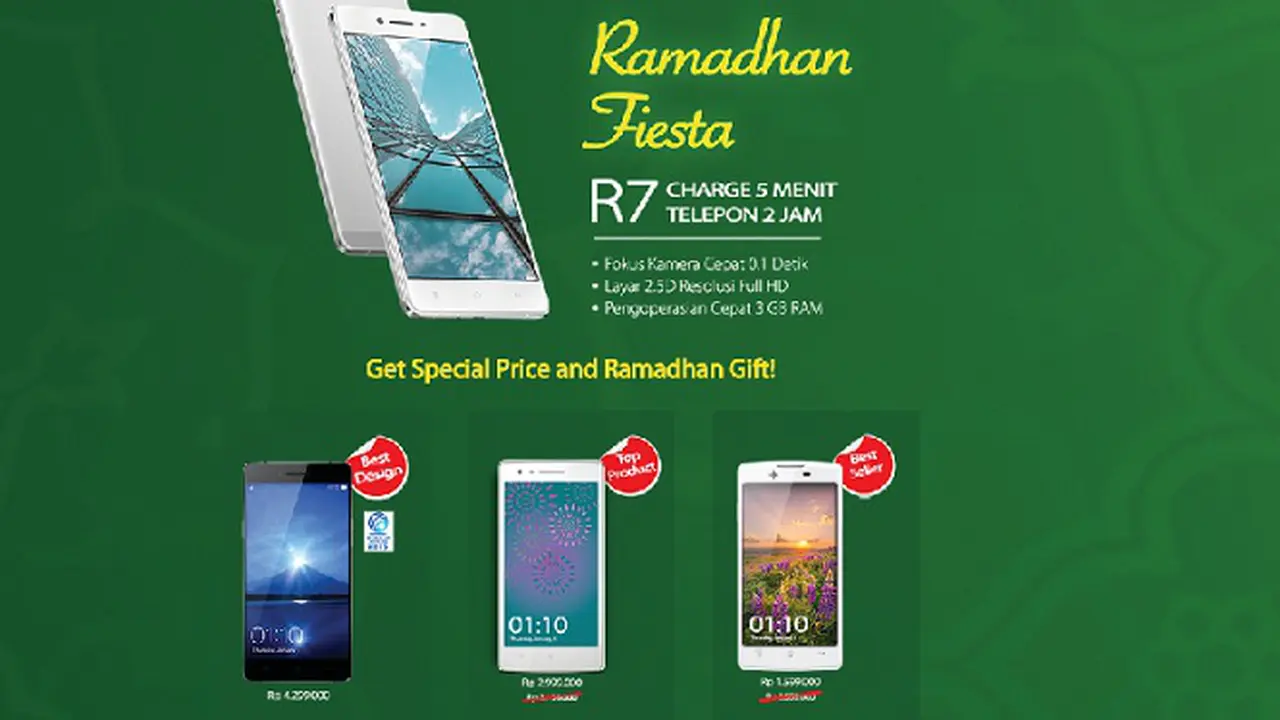 Sambut Lebaran, Oppo Pangkas Harga Ponselnya