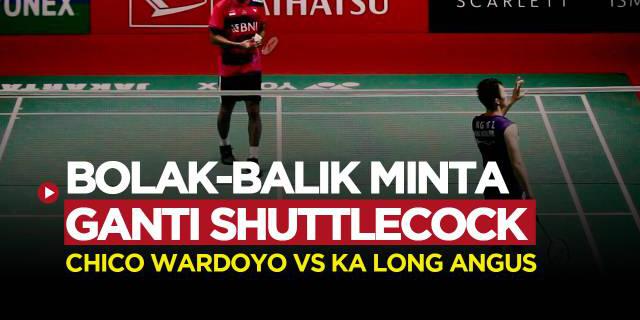 VIDEO: Momen Pemain Hongkong Minta Ganti Shuttlecock, Saat Hadapi Chico Wardoyo di Indonesia Masters 2023