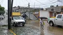 Kepala layanan darurat nasional, Laura Velazquez mengatakan badai John dapat menyebabkan “hujan deras” lanjutan di Guerrero. (Francisco Robles/AFP)
