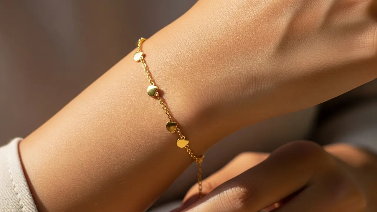 9 Gelang Emas Minimalis Model Korea yang Lagi Tren, Tampil Chic dan Elegan