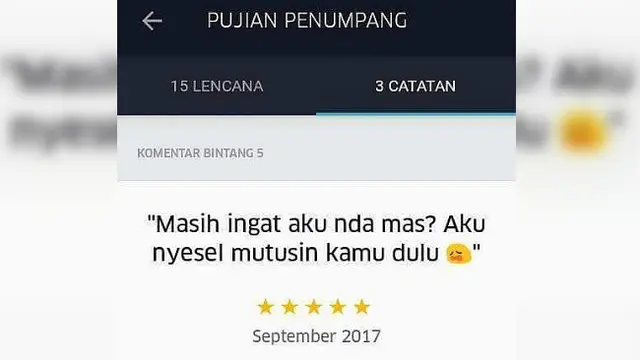 Siapa sangka di antara pelanggan yang menggunakan jasa transportasi online, ada segelintir orang yang memiliki kedekatan dengan sang sopir.