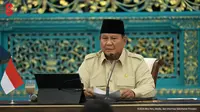 Presiden Prabowo Subianto dalam Pertemuan dengan Kadin Pusat dan Daerah, di Istana Kepresidenan, Jakarta, Jumat (31/7/2026). (Liputan6.com/Arief)